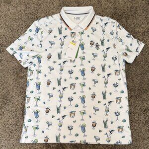 Original Penguin 19TH HOLE PRINT GOLF POLO - Size M - BRAND NEW!